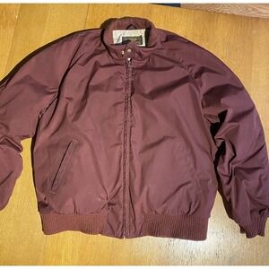VTG Eddie Bauer Bomber Jacket Mens XL Goose Down Quilt Puffer Talon Crop Ski 70s